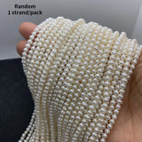 Natural Freshwater Pearl Bead AA Small 2mm Round Beads DIY Jewelry Making