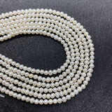 Natural Freshwater Pearl Bead AA Small 2mm Round Beads DIY Jewelry Making