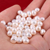 Freshwater Pearl Bead Bread Shape Loose Beads for Jewelry Making DIY
