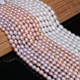 Natural Freshwater Pearl Bead High Rice Shape Charms Pearls Loose Beads