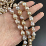 Natural Freshwater Pearl Bead Water Drop Shape Loose Beaded 10x20-14x22mm