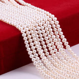 Natural Freshwater Pearl Bead Nearround Real Pearls Loose Beads DIY