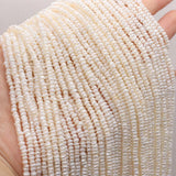 3-3.5mm Freshwater Pearl Beads for DIY Jewelry Making 14''