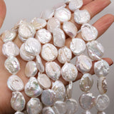 Baroque Button Freshwater Pearl Beads for Jewelry Making