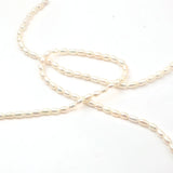Natural Freshwater Pearl Beaded High Rice Shape Loose Beads