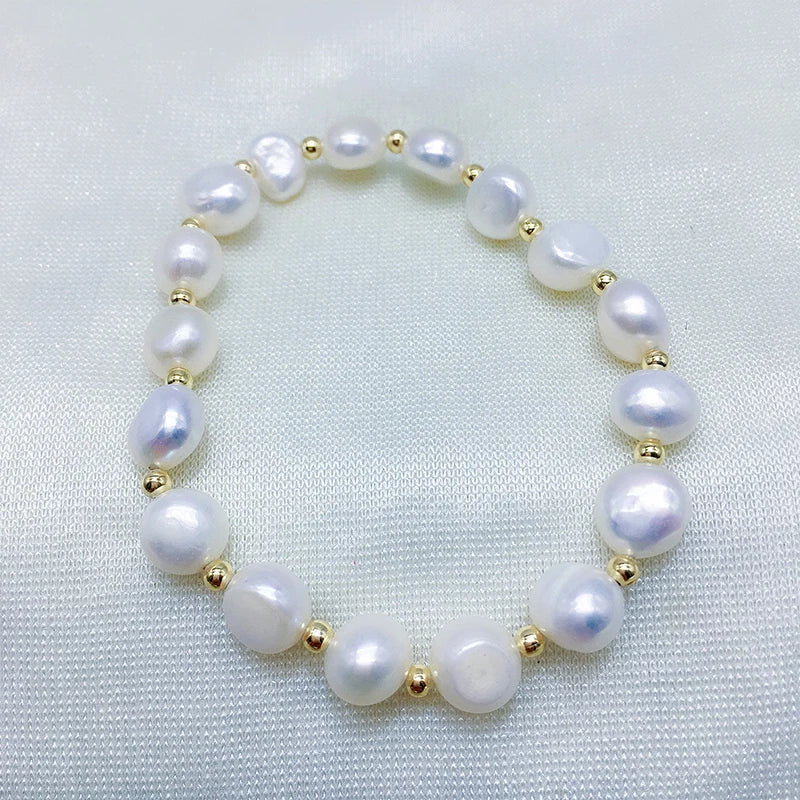 Freshwater Pearl Beaded Rice Shape Loose Beads for DIY Jewelry