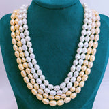Freshwater Pearl Beads High Rice Shape for Jewelry DIY
