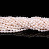 Pearl Beaded High Rice Shape Loose Beads for Jewelry DIY