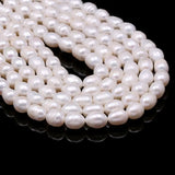 Pearl Beaded High Rice Shape Loose Beads for Jewelry DIY