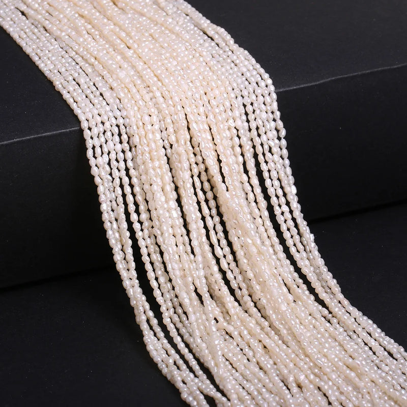 Freshwater Pearl Beaded High Rice Shape Loose Beads for DIY Jewelry