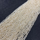 Natural Freshwater Pearl Beaded High Rice Shape Punch Loose Beads