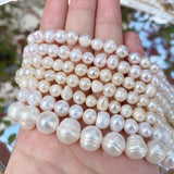 Freshwater Pearl Beaded High Round Shape Loose Beads for Jewelry DIY