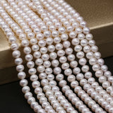Natural Freshwater Pearl Beaded High Round Shape Punch Loose Beads
