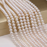 Natural Freshwater Pearl Beaded High Round Shape Punch Loose Beads