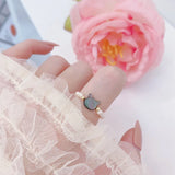 Freshwater Pearl Shell Kitten Ring Women's Jewelry