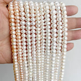 Natural Freshwater Pearl Beading Isolation Bead Punch Loose Beads DIY Necklace