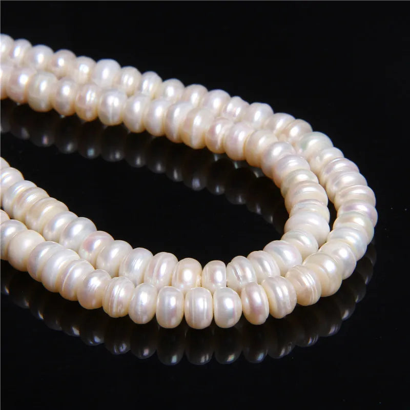Natural Freshwater Pearl Beading Isolation Bead Punch Loose Beads DIY Necklace