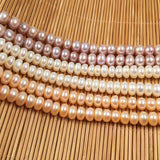 Natural Freshwater Pearl Beading Flat Shape Isolation Punch Loose Beads