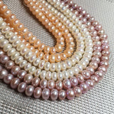 Natural Freshwater Pearl Beading Flat Shape Isolation Punch Loose Beads