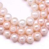 10-11mm Natural Freshwater Pearl Spacer Beads for DIY Jewelry Making