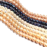 Natural Freshwater Pearl Beading Round Isolation Bead Punch Loose Beads
