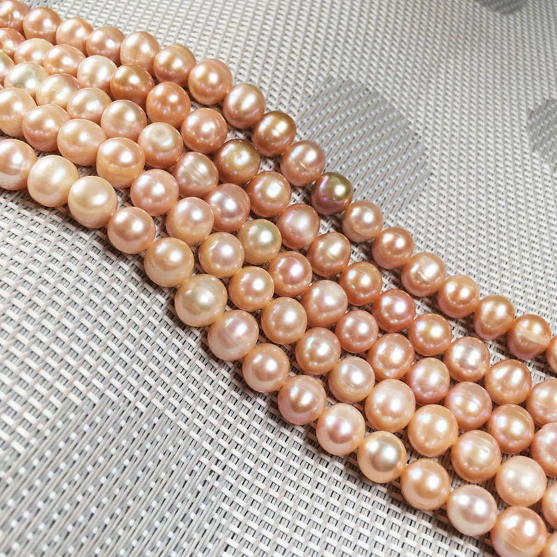 Freshwater Pearl Round Loose Beads For DIY Jewelry Making