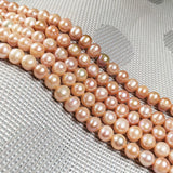 Natural Freshwater Pearl Beading Round Isolation Bead Punch Loose Beads