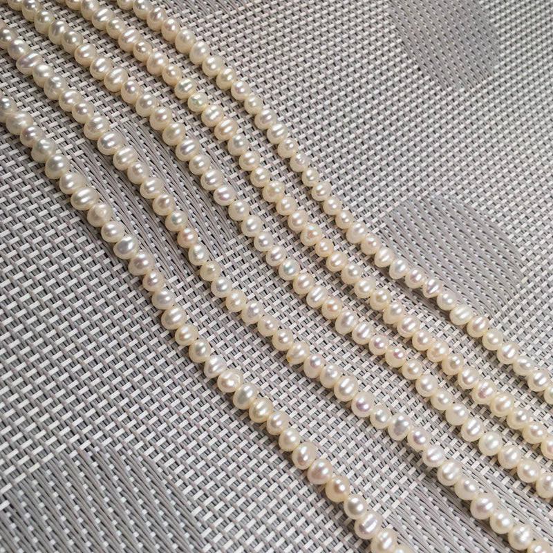 Natural Freshwater Pearl Beading Round Loose Beads Jewelry Making