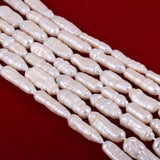 Natural Freshwater Pearl Beading Loose Isolation Beads DIY Jewelry Making 8x17mm