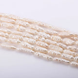 Natural Freshwater Pearl Beading Loose Isolation Beads DIY Jewelry Making 8x17mm