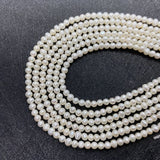 2mm Freshwater Pearl Beads Round Jewelry Making DIY