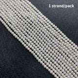 2mm Freshwater Pearl Beads Round Jewelry Making DIY