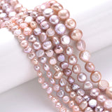Freshwater Pearl Beads 4-10mm Purple for Jewelry Making DIY Bracelet Necklace