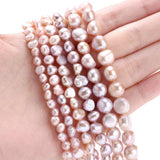 Freshwater Pearl Beads 4-10mm Purple for Jewelry Making DIY Bracelet Necklace