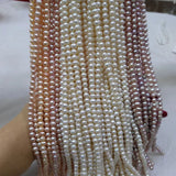 Natural Freshwater Pearl Beads 5-6mm DIY Necklace Bracelet Jewelry Making