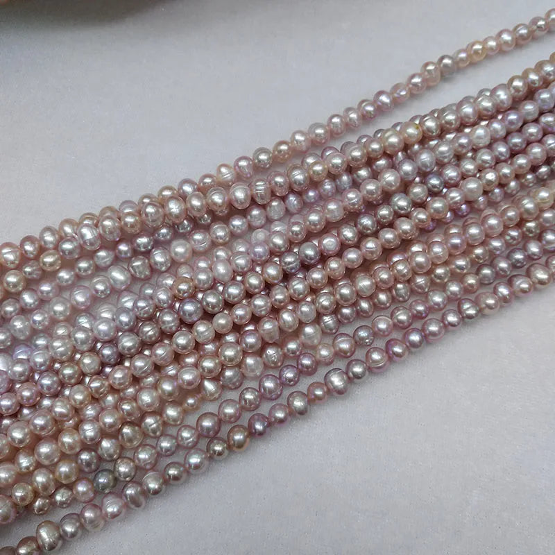 Natural Freshwater Pearl Beads 5-6mm DIY Necklace Bracelet Jewelry Making