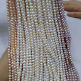 Natural Freshwater Pearl Beads 5-6mm DIY Necklace Bracelet Jewelry Making
