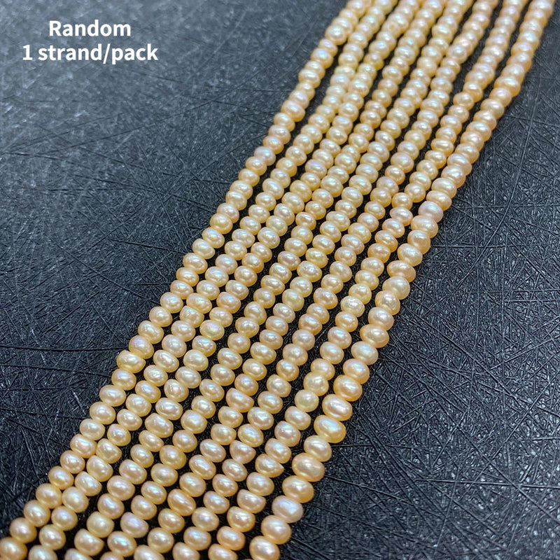 3mm Freshwater Pearl Beads Small Potato Jewelry Making