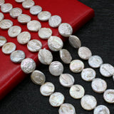 Baroque Flat Round Coin Pearl Beads for Jewelry Making DIY