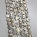 Baroque Flat Round Coin Pearl Beads for Jewelry Making DIY