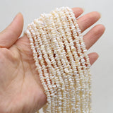 Freshwater Pearl Beads Small Loose Spacer Seed Beads for DIY Jewelry Making