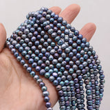 Natural Freshwater Pearl Beads Nearround Loose Isolation Beads