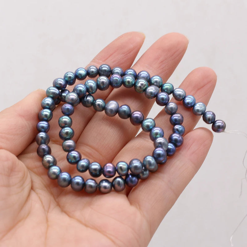 Natural Freshwater Pearl Beads Nearround Loose Isolation Beads