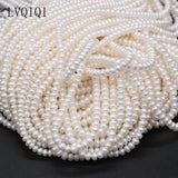 Freshwater Pearl Beads 3-4mm Spacer Loose Bead for Jewelry Making DIY