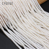 Freshwater Pearl Beads 3-4mm Spacer Loose Bead for Jewelry Making DIY