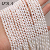 Freshwater Pearl Beads 3-4mm Spacer Loose Bead for Jewelry Making DIY