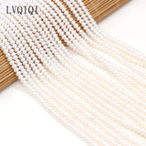 Freshwater Pearl Beads 3-4mm Spacer Loose Bead for Jewelry Making DIY