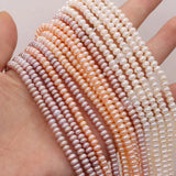 Freshwater Pearl Beads 4-5mm Flat Shape DIY Jewelry Making