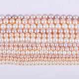 Freshwater Pearl Beads 6-7mm High Punch Loose Beads DIY Jewelry Making