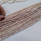 Natural Freshwater Pearl Beads Loose for DIY Women Jewelry Making